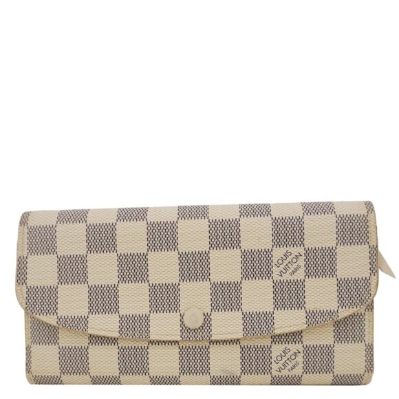 Louis Vuitton  Emilie Damier Azur Wallet White - Picture 1 of 14